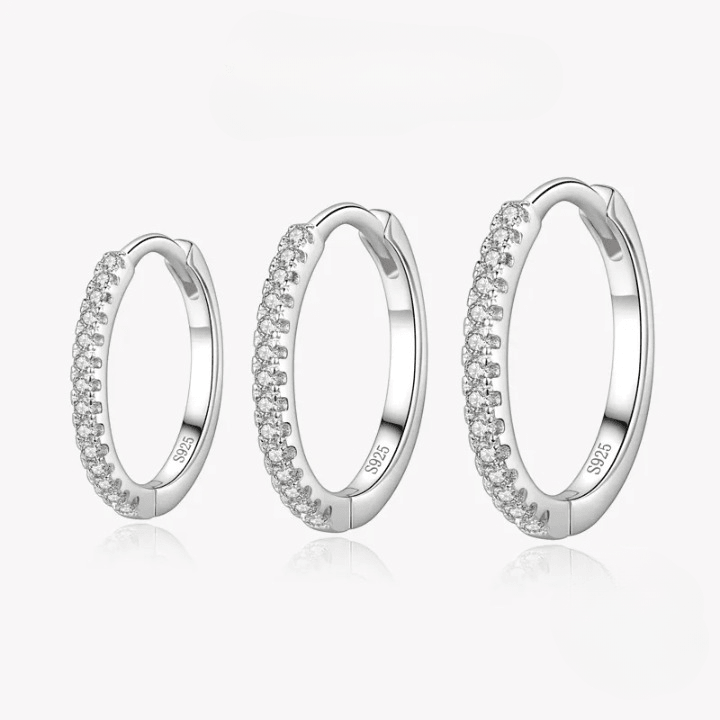 925 Silver Hoop Earrings - Unore Jewelry