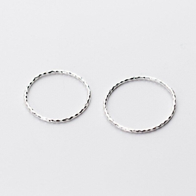 925 Sterling Silver Diamond Pattern Nose Ring - Unore Jewelry