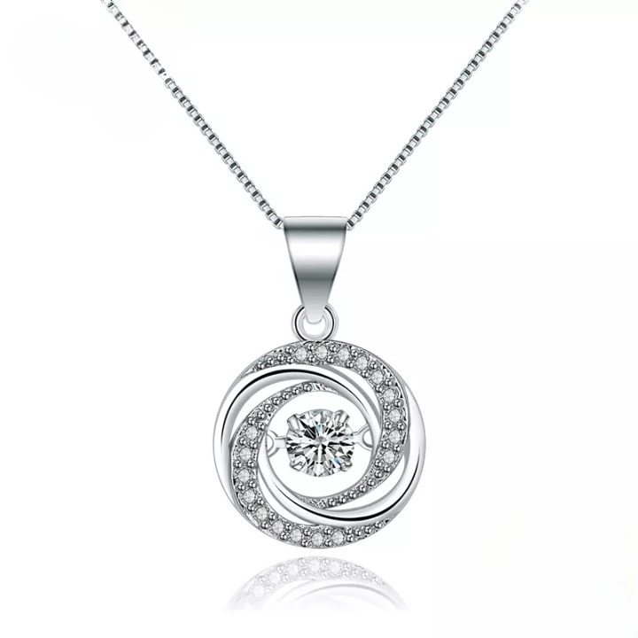 925 Silver/Chandi Round Whirl Pendant - Unore Jewelry