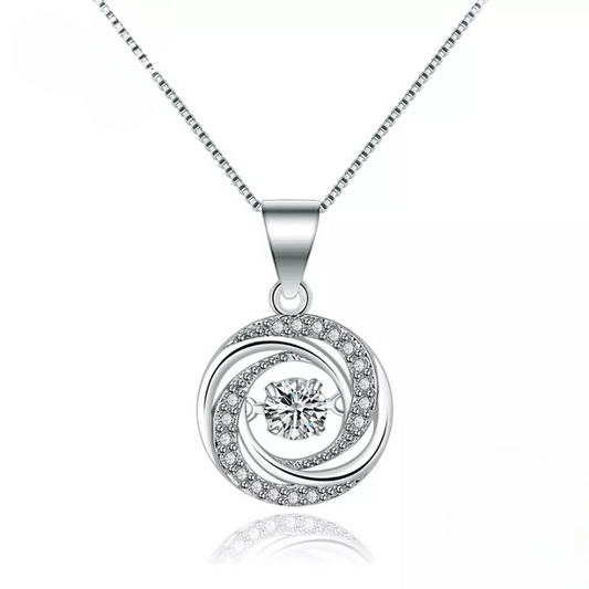 925 Silver/Chandi Round Whirl Pendant - Unore Jewelry