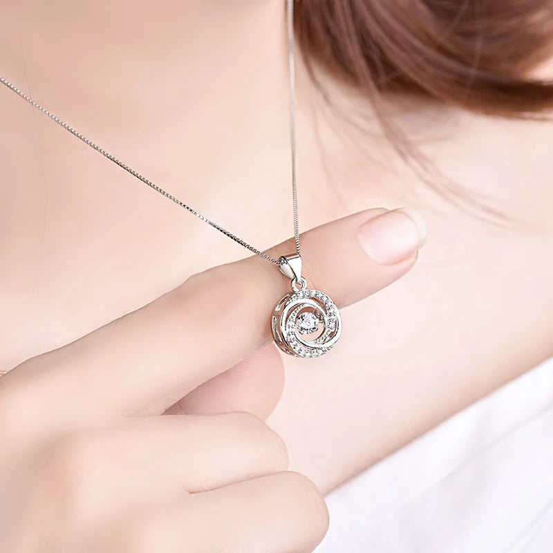 925 Silver/Chandi Round Whirl Pendant - Unore Jewelry