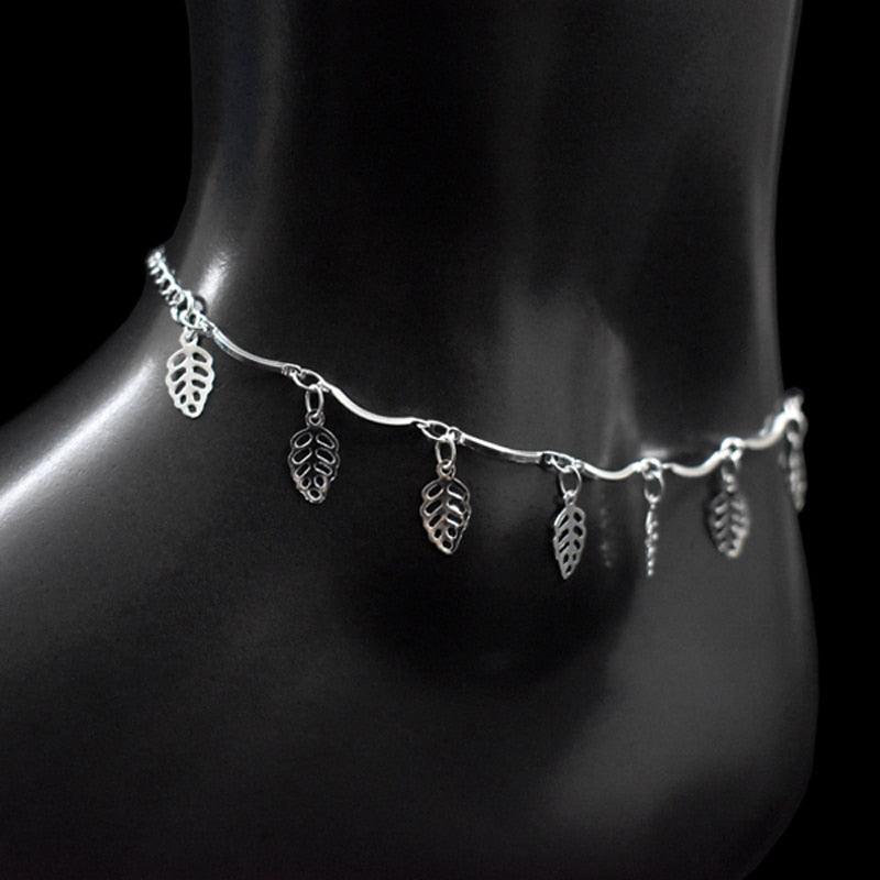 925 Sterling Silver Bohemia Beach Anklet - Unore Jewelry