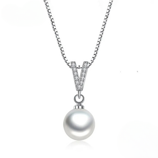 925 Silver/Chandi Freshwater Pearl Pendant