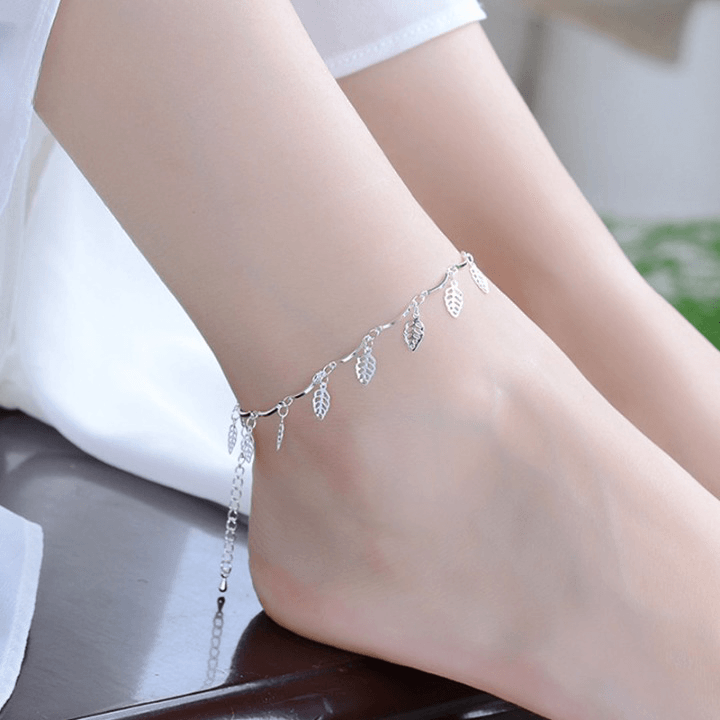 925 Sterling Silver Bohemia Beach Anklet - Unore Jewelry