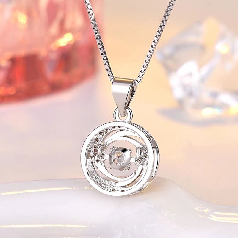 925 Silver/Chandi Round Whirl Pendant - Unore Jewelry