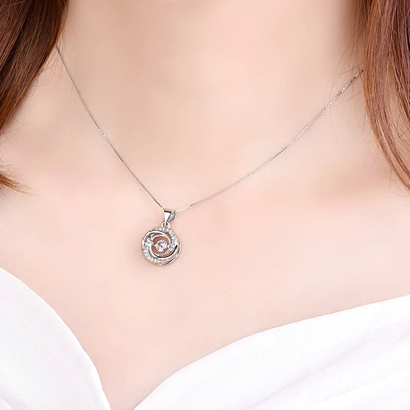 925 Silver/Chandi Round Whirl Pendant - Unore Jewelry