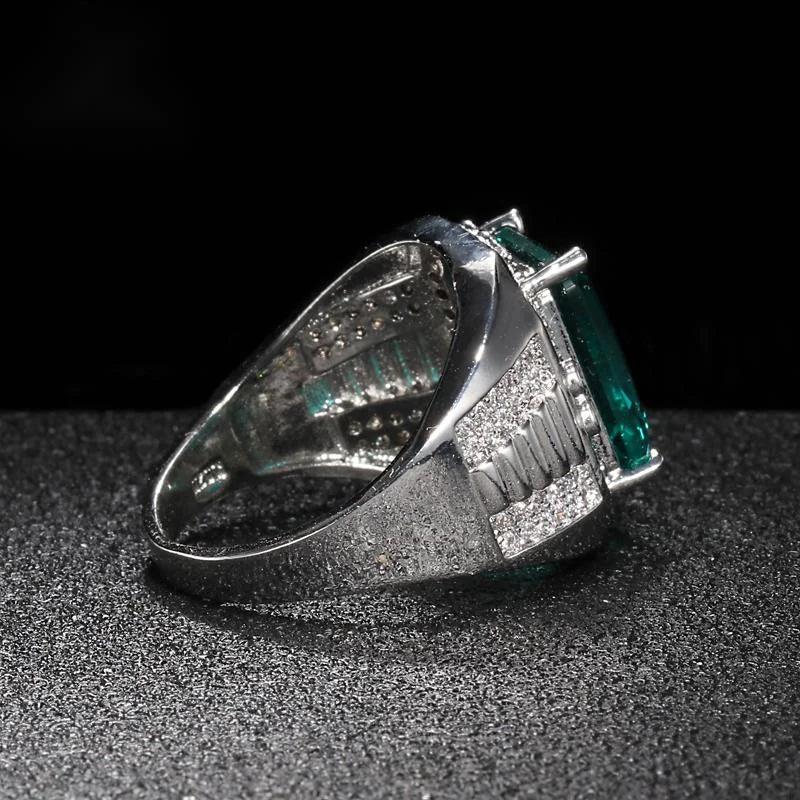 925 Silver/Chandi Green Emerald Ring - Unore Jewelry