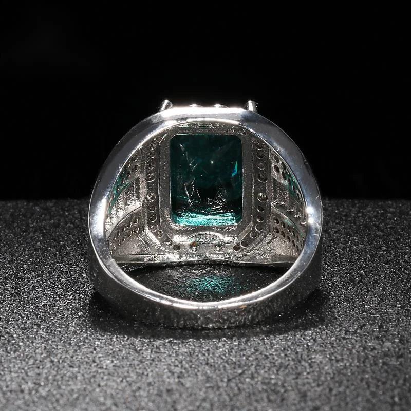 925 Silver/Chandi Green Emerald Ring - Unore Jewelry