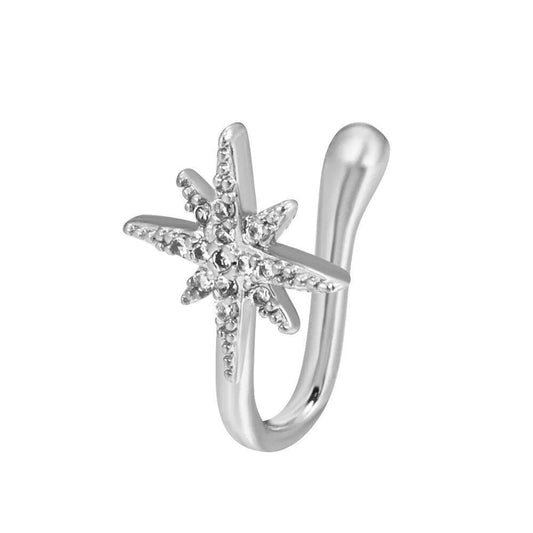 925 Sterling Silver Star Nose pin - Unore Jewelry