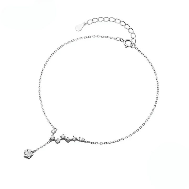 925 Silver/Chandi Star Lightning Anklet - Unore Jewelry