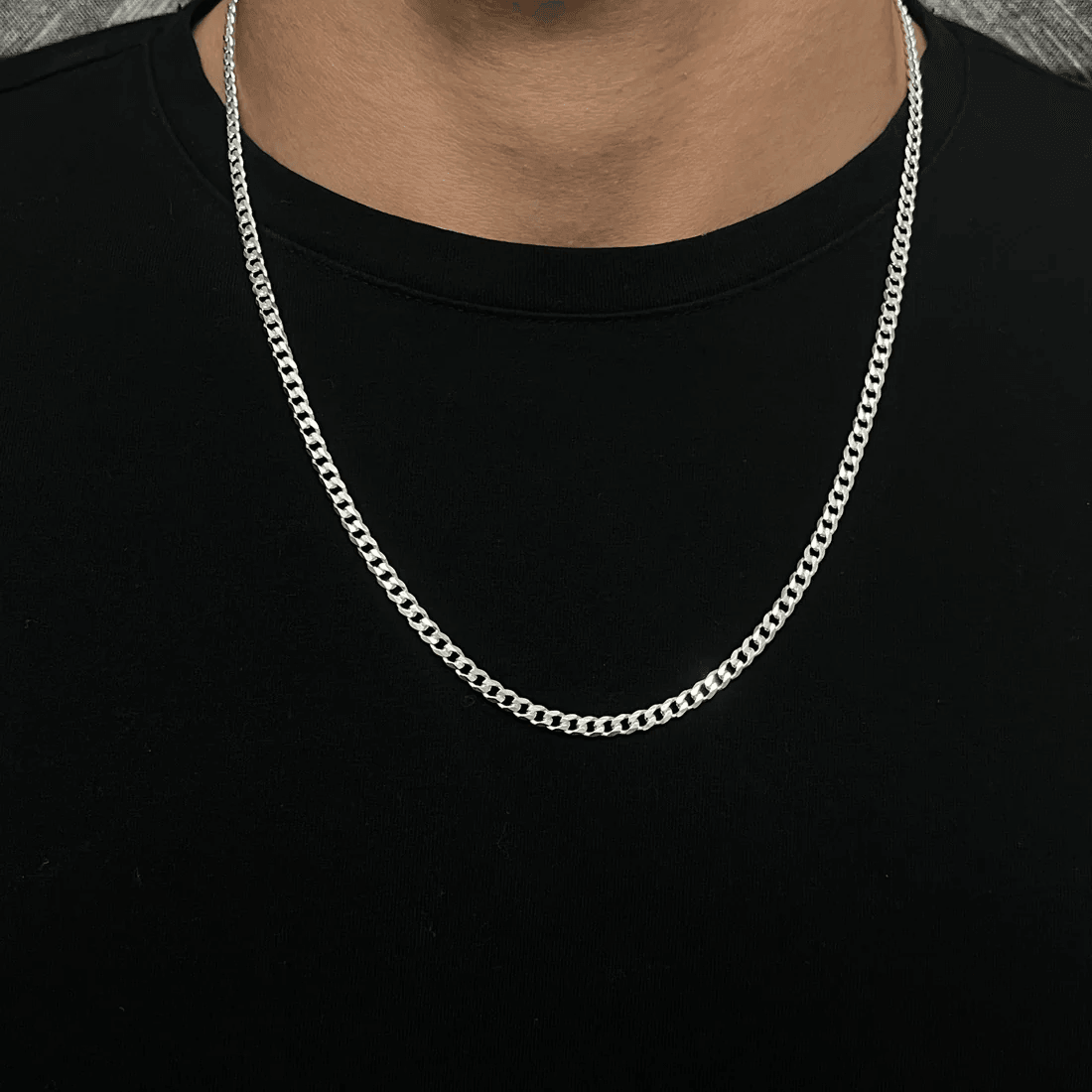 925 Silver/Chandi 3mm Curb Chain - Unore Jewelry