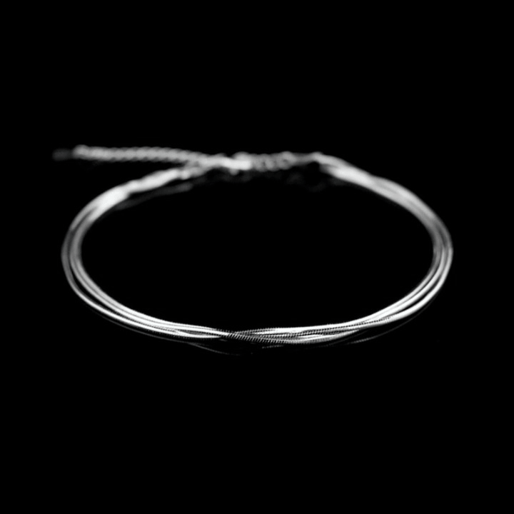 925 Sterling Silver Multilayer Snake Bones Anklet - Unore Jewelry